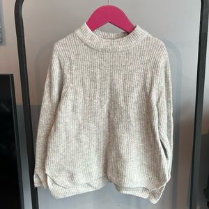 Zara Girls Super Soft Light Grey Sweater